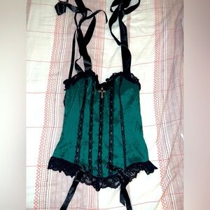 Dolls Kill / Widow Elegant Gothic Corset LARGE